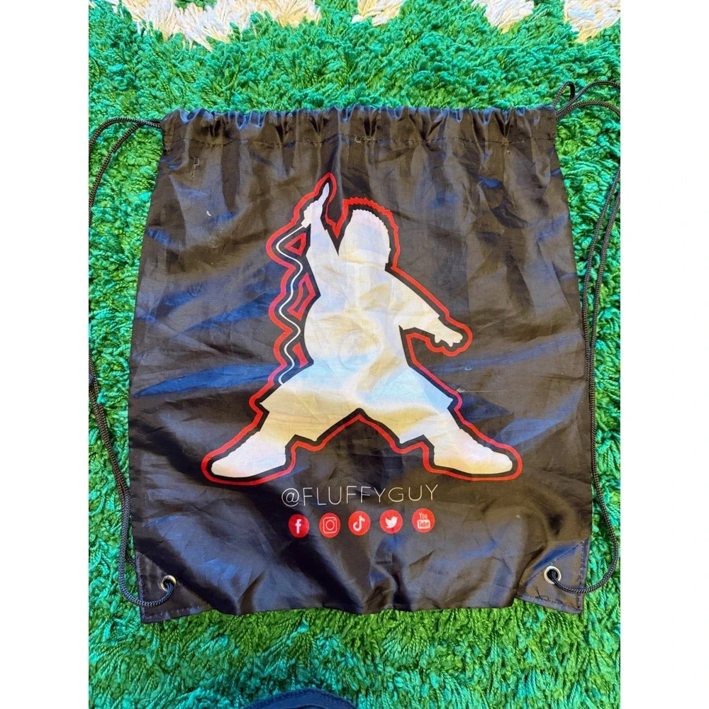 Gabriel Iglesias Drawstring Bag Unisex OS Black Excellent Fluffy Tour Cinch Pack